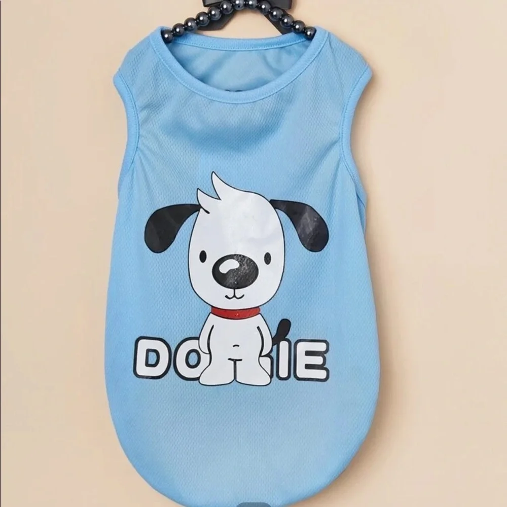 Cartoon Dog Print Pet Tank